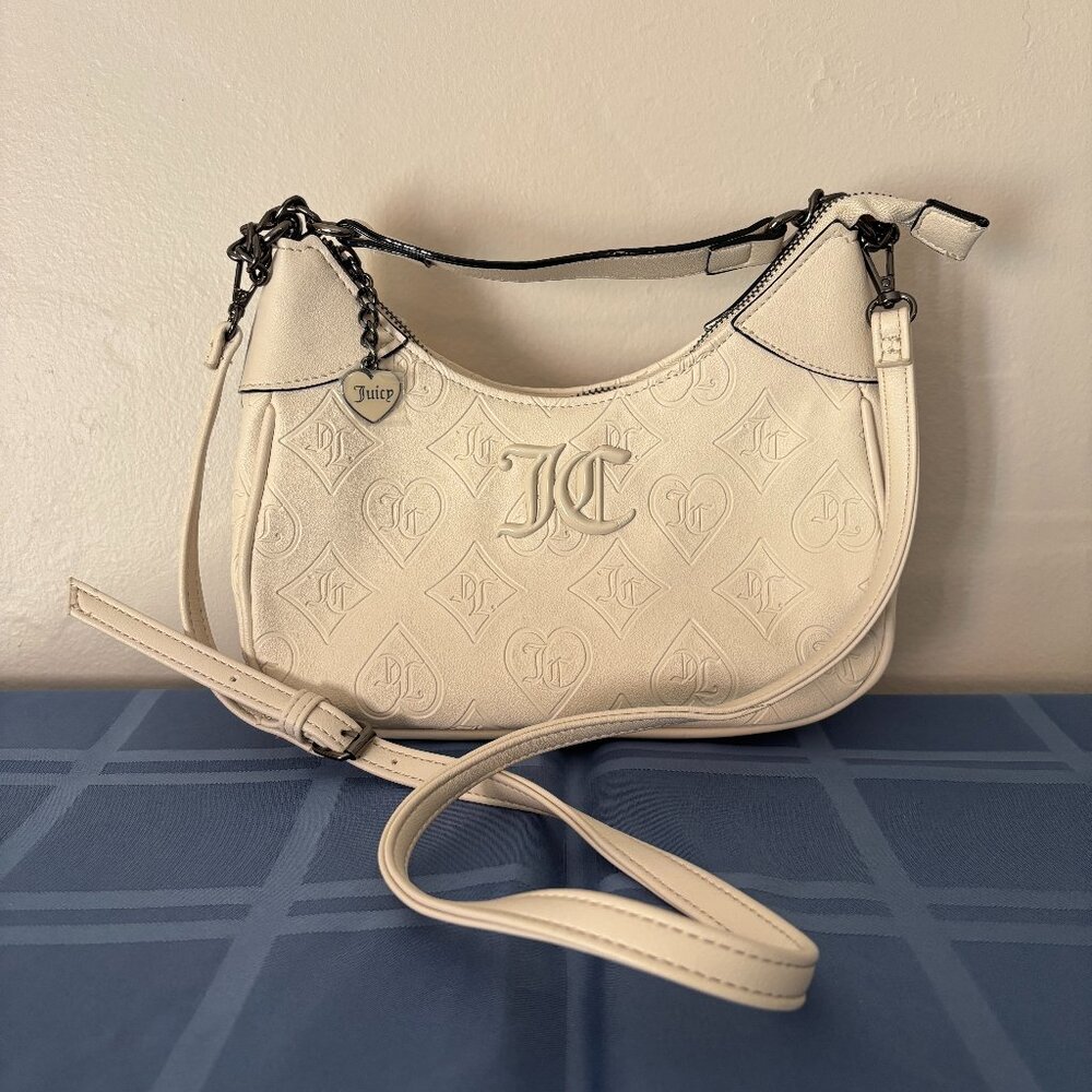 Juicy Couture Good Times Off White Crossbody Shoulder Bag
